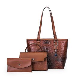 Omuz tote çantaları lüks yüksek kaliteli büyük kapasiteli kadın moda tasarımcısı kız alışveriş çantası çanta 3pcs/set hbp