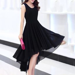 Casual Dresses 2023 Solid Colour Midi Dress Evening Party Wear Elegant Preppy Style A-Line Ladies Korean Fashion Robe Femme