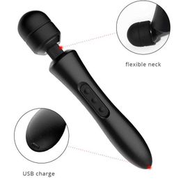 Beauty Items Powerful Electric Vibrator Massage Adult sexy Toys for Women Huge AV Magic Wand Head 20 Speeds