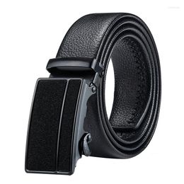 Belts Black Men Belt Solid Color Imitation Leather Personality Automatic Buckle Men's Outdoor Casual Sports Youth Wild