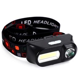 Portable Rechargeable Head lamp XPE COB Outdoor Running Climbing Working Waterproof LED Headlight Headlamp