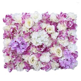 Decorative Flowers Flower Wall Board Handmade Rayon Wedding Home Decor Party Christmas Background Customization