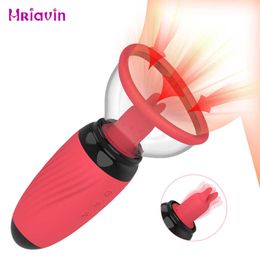 Beauty Items Vacuum Adsorption Tongue Vibrators for Women Clitoris Powerful 10 Speed Vibration Sucking Licking Vibrator Magnetic Charging