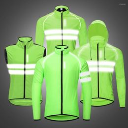 Racing Jackets Windproof Waterproof Reflective Cycling Jacket Men Bike Jersey Shirts Mountain Wind Coat MTB Windbreaker Cycle