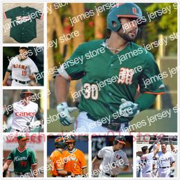 College Baseball Wears Miami Hurricanes Baseball Jersey NCAA College Gaby Sanchez Jemile Weeks JP GATES TORAL Alex Fernandez Neal Heaton Ron Fraser