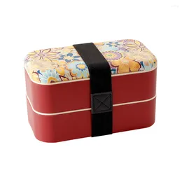 Dinnerware Sets Box Lunch Bento Container Kids Stackablebag Sandwich Storage Microwave Containers Boxes Adult Divided Layer Double School