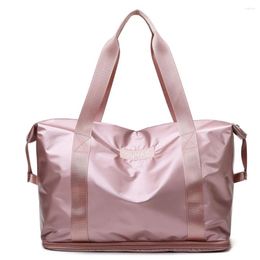 Duffel Bags Waterproof Sports Fitness Bag Adjustable Gym Yoga Big Travel Duffle Handbag For Women 2023 Weekend Traveling Bolsa Sac