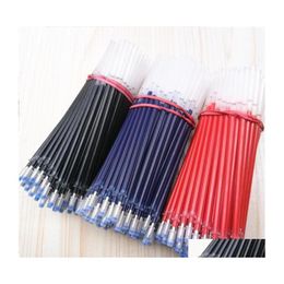 Gel Pens 100Pcs 0.5Mm Black Blue Red Pen Refills Smooth Writing Office Stationery Good Quality Refill School1 Drop Delivery School B Dhuzo