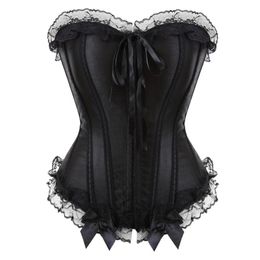 Bustiers & Corsets Corset Sexy Erotic For Women Top Lingerie Bustier Push Up Gothic Lace Vintage Cosplay Victorian Plus Size