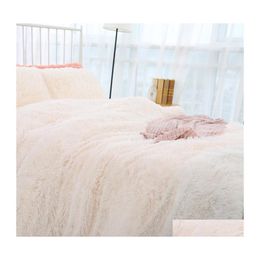 Blankets Nordic Super Soft Shaggy Fur Plush Blanket Fuzzy Cosy Fluffy Sherpa Throw Bed Sofa Doubledeck Coral Gift1 Drop Delivery Hom Dhsao