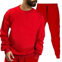 Men's Tracksuits Thermal Underwear Top Hooded Racer Sportswear Pocket Pants High Quality Casual Slim Suit