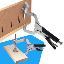 Other Hand Tools 12 Inch Adjustable C Clamp Right Angle 2IN1 Pocket Hole Face Woodworking Welding Carpentry 230106