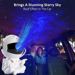Astronot Projektör Işık Galaxy Star Starry Sky Gece Işık Lambası Ev Odası Dekorasyon Dekorasyon Yatak Odası Armatürleri Noel Hediyeleri