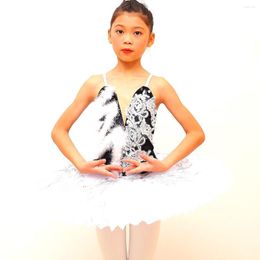 Stage Wear White Swan Lake Ballet Dress For Ballerina Tutu Skirts Figure Skating Performance Belly Dance