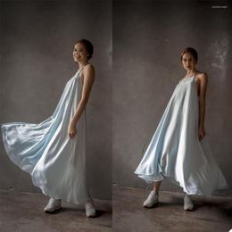 Party Dresses Unique Women's Bridal Gowns Sexy Halter Neck Backless Bathrobe Lingerie Nightgown Ankle Length Pajamas Sleepwear Custom