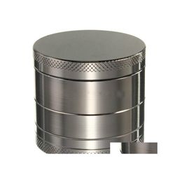 Other Smoking Accessories Metal Tobacco Smoke Herb Grinder 40X35Mm 4 Layer Luxury Pipe Detector Grinding Hine Filter Dh0295 Drop Del Dh0E5