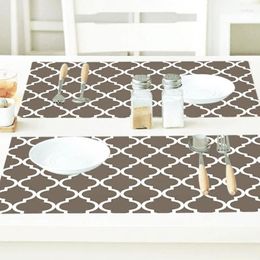 Table Mats Geometric Print Dish Drying Mat Tea Towel Cushion Tableware Pad Microfiber Absorbent Placemat For Kitchen Sink Drainer