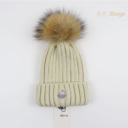 Winter Warm Skull Caps Hats Wool Ball Caps Knitted Beanies Designer Hats