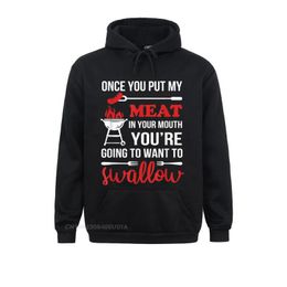 Men's Hoodies & Sweatshirts Once You Put My Meat In Your Mouth Chef Funny Hoodie Long Sleeve Women Design Sportswears