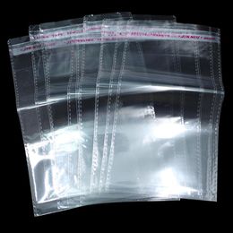 Storage Bags 300Pcs/Lot Self-adhesive Transparent Sealing Package OPP Pouches For Wig Po Poster Clear Poly Cellophane Packing Bag