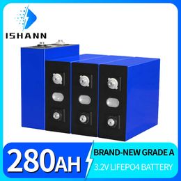1/4/8/16/32PCS 3.2V Lifepo4 280Ah Battery High Capacity DIY Rechargeable Batteri Pack Cycle 6000 Times For RV Boats With Busbars