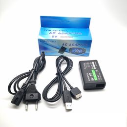Home Wall Charger Power Supply AC Adapter with USB Data Charging Cable Cord For Sony PlayStation PSVITA PS Vita PSV 1000 Adaptor