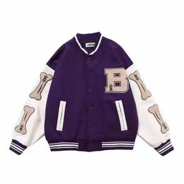 Men's Jackets Women's Jacket Hip Hop High Street Bomber Harajuku Baseball Uniform 2023 Casual Loose Sewing Top