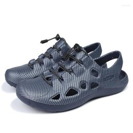 Sandals Men Outdoor Non Slip Soft Flats Lightweight Breathable Couple Shoes For Summer Slippers Women Wading Beach Cool