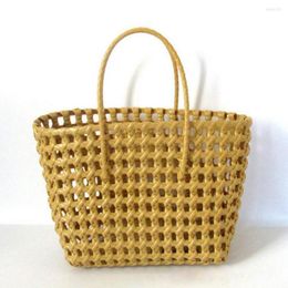 Storage Boxes Food Basket Multipurpose Shopping Breathable Convenient Portable Openwork