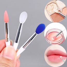 Makeup Brushes Multifunctional Lipstick Applicator Portable Silicone Head Lip Lipgloss Eyeshadow Brush Professional Cosmetic Tools