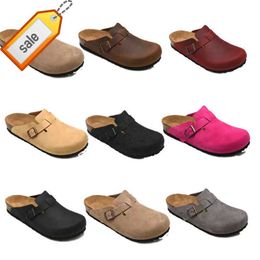 2023 Designer Boston Summer Cork Slippers Fashion design Leather slippers The most popular beach sandals for women and men casual