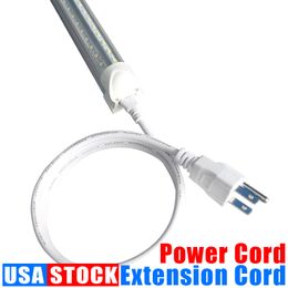 Switch Power Cable Wire for T5/T8 Switch Connector Cord 2Pin LED Extension Integrated Fluorescent Tubes Lights 1FT 2FT 3.3FT 4FT 5FT 6FT 6.6 FT 100 Pcs Crestech