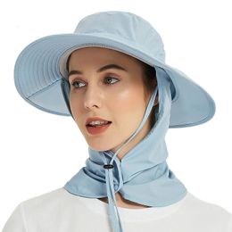 Wide Brim Hats Bucket Summer female fisherman hat cross border outdoor men big eaves sun quick dry ice sunscreen golf cap 230106