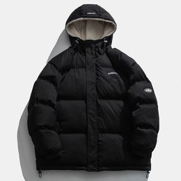 Men s Jackets Legible Winter Jacket Men Casual Loose Thicken Warm Mens Parkas Solid Stand Collar Coat Man 230106