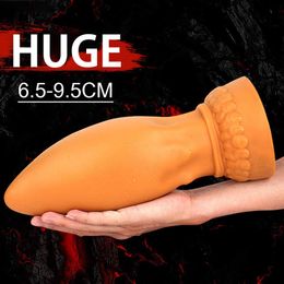 Beauty Items Super Huge Anal Plug Dildo Butt Vagina Anus Dilator Stimulator Prostate Massager Erotic Adult sexy Toys For Woman Men