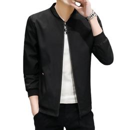 Men's Jackets Pasbos Stand Collar Man Coat Slim Clothing Trendy Casual Versatile Boys Coats Jean Jacket Windbreaker