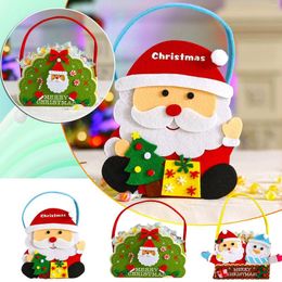 Christmas Decorations Party Favors For Kids 8-12 Goodie Bags Boys Sports Candy Bag Santa Non Woven Hospitality Gift