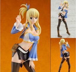 Action Toy Figures 21cm Fairy Tail Lucy Sexy Action Figure PVC Collection Model toys for christmas gift T230105