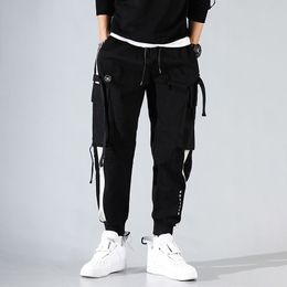 Men's Pants Cargo Hip Hop Streetwear Techwear Boys Jogger Pant Sweatpants Joggers Trousers Tactical Harem Clothes 230107