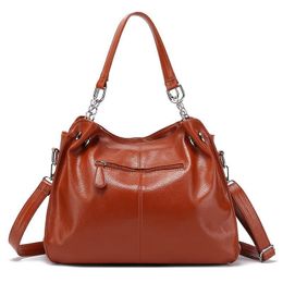 Sacos de ombro causais de grande capacidade HBP para mulheres bolsas de bolsas femininas Tothe de compras de tassel