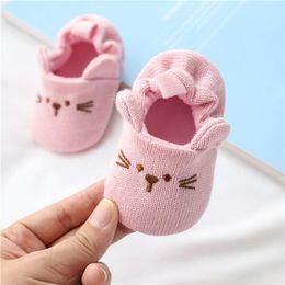 Socks 2023 Christmas Warm Shoes Soft Soled Learning Walking Baby Boys Girls Xmas Cute Kids