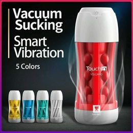 Beauty Items 20 Speed Automatic Electric Male Masturbation Cup Smart Hands Free sexy Toys Vacuum Sucking Penis Sleeve For Men