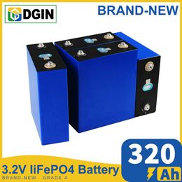 NEW 3.2V 320AH Lifepo4 Battery 310AH Grade A DIY Rechargeable Batteries Pack For Prismatic Solar RV Boats Golf Cart With Busbars