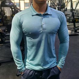 Running Jerseys Quick Dry Shirt Men Bodybuilding Sport T-shirt Long Sleeve Compression Gym Fitness Tight Autumn Winter Design