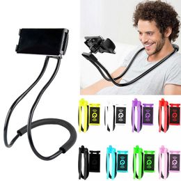 Flexible Cell PhoneHolder Lazy Neck Universal Desk Mount Bracket For iPhone 13 Xiaomi 360 Degree Hanging Bendable Holder