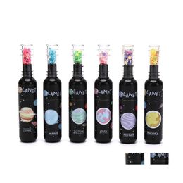 Highlighters Cute Planet Wine Bottle Mini Highlighter Marker Pen Ding Fluorecent Writingtool School Office Supply Drop Delivery Busi Dhvpk