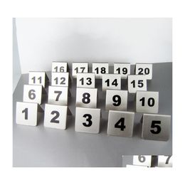 Other Bar Products Wholesale Number 1100 Stainless Steel Table Numbers Cards Metal Signage Sign Card Restaurant El Cafe Tools Dbc Dr Dhdhn