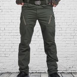 Men's Pants Men Combat Multi Pockets Airsoft Tactical Military Army Trousers Hiking Camouflage Casual Tracksuit Home 230107