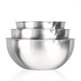 Bowls Stainless Steel Set Large Capacity Nesting Mixing Bowl Kitchen Cooking Salad Storage Container Tools