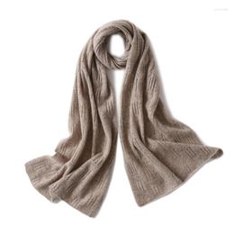 Scarves Ladies High Quality Knit Comfortable Warm Thick Long Scarf Cashmere Women Solid Shawl Head